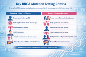 Key BRCA Mutation Testing Criteria